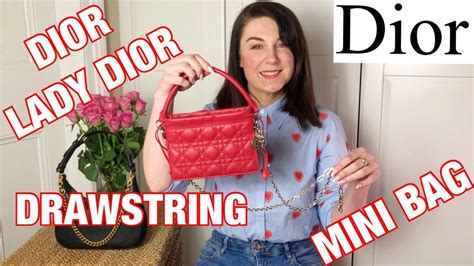 lady dior mini colours|Dior drawstring pouch.